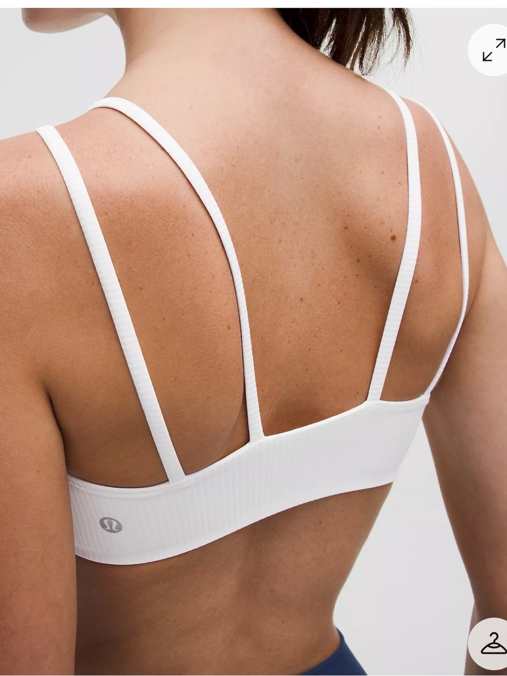 Like a Cloud Ribbed Bra Light Support Sz 10